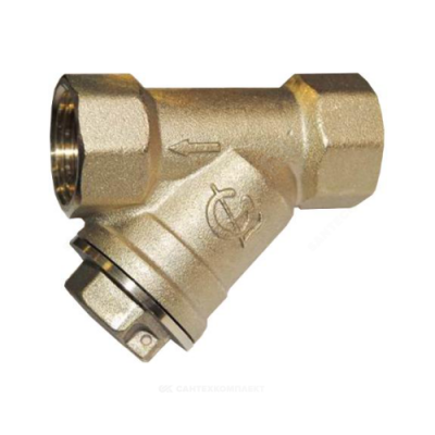 Фильтр сетчатый Y-образный латунь Ду 15 Ру16 G1 1/2" ВР 118002 ГАЛЛОП 118001