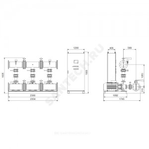 Установка пожаротушения Hydro MX-A 2/1 NB80-200/200 Grundfos 99788966