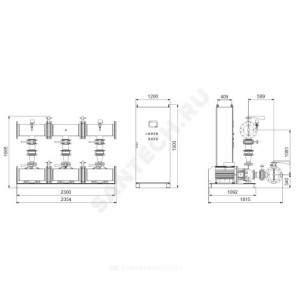 Установка пожаротушения Hydro MX-A 2/1 NB80-250/220 Grundfos 99788969