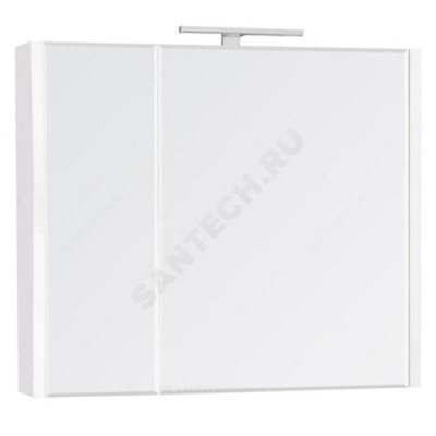 Шкаф зеркальный Etna 80 белый глянец Roca 857304806