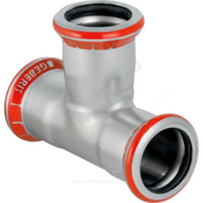 Тройник сталь углеродистая Дн 28 пресс Mapress Geberit 21005