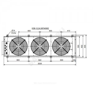 Завеса воздушно-тепловая электрическая IP54 400 L=2000мм 12 кВт Тепломаш КЭВ КЭВ-12П4060E