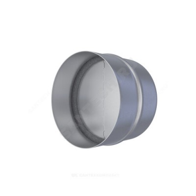 Соединитель круглый D100 с защитой от обратной тяги сталь оц Эра 100СКц