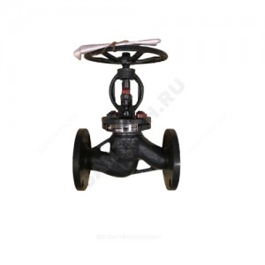 Клапан запорный сталь 15с65нж Ду 20 Ру16 Тмакс=425 оС фл Россия