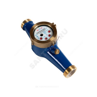 Счётчик х/в крыльчатый многоструйный Ду 50 Ру16 40С L=300мм резьба В/К ЭКОМЕРА