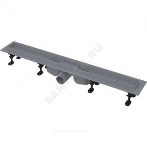 Лоток душевой с гидрозатвором Дн 50 без решетки 650х60 горизонтальный выпуск Alca Plast APZ12-750