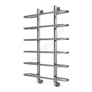 Полотенцесушитель водяной нерж сталь Лесенка Ду 25 (1") НР 600х1000мм 7П нижнее подключение в/к соединитель (1"х3/4") Фараон Элит-Металл В-26-03