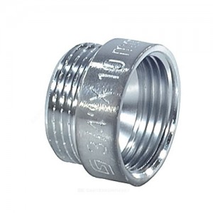 Удлинитель латунь хром Ду 15 (1/2") L=70мм ВР/НР