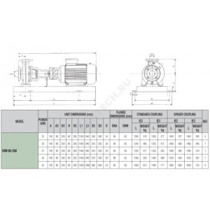 Насос консольно-моноблочный KDN 65-250/XXX/A/BAQE/1/37/2 IE3 DAB 1D44111GV