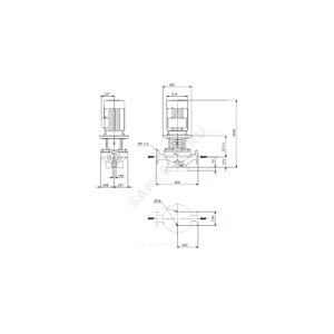 Насос ин-лайн с сухим ротором TP 150-160/4-A3-F-O-DAQF PN25 3х380-415В/50 Гц Grundfos 98736592