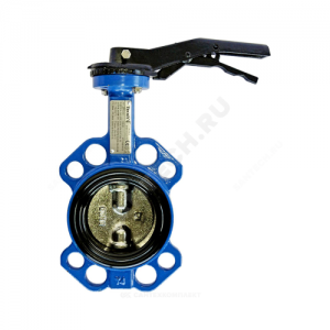 Затвор дисковый поворотный сталь VP5445S-02EP Ду 100 Ру16 межфл с рукояткой диск сталь манжета EPDM Tecofi VP5445S-02EP0100