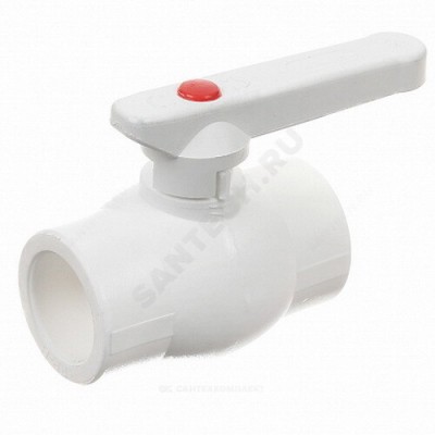 Кран PP-R шаровой белый внутренняя пайка Дн 63 OPTIMA VALFEX 10145063