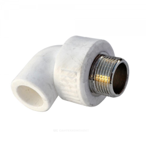 Угольник PP-R комбинированный белый НР Дн 20х1/2" RTP (РосТурПласт) 10799