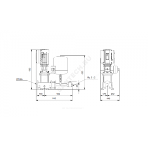 Установка повышения давления Hydro Solo E CRE 32-2 Grundfos 91048913