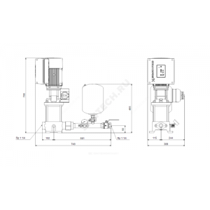 Установка повышения давления Hydro Solo E CRE 3-15 Grundfos 91048901