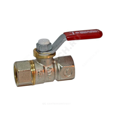 Кран шаровой латунь никель R950 Ду 15 Ру42 ВР полнопроходной рычаг Giacomini R950X023