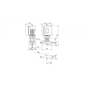 Насос ин-лайн с сухим ротором TPE 32-320/2 A-F-A-BAQE 3х400В/50 Гц Grundfos 98112556