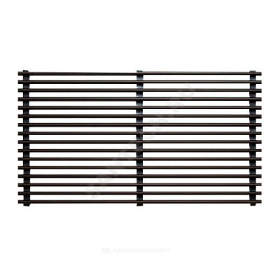 Решетка продольная B=180мм H=15мм алюминий шаг 10 мм цвет светлое золото Mohlenhoff