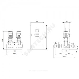 Установка пожаротушения Hydro MX-V 1/1 CR45-3-2 Grundfos 99789007