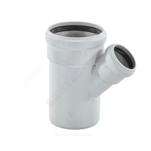 Тройник (PP-MD) переходной бесшумный светло-серый Skolan dB SKEA Дн 200х110х45гр (DN200х100) б/нап в/к Ostendorf 338230