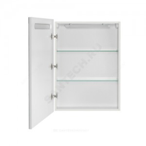 Шкаф зеркальный Victoria Nord 60 L белый глянец Roca ZRU9000029