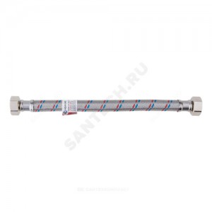 Подводка гибкая для воды нержавеющая оплетка ГИГАНТ 3/4" г-г L=0,3 м AQUALINE 4946
