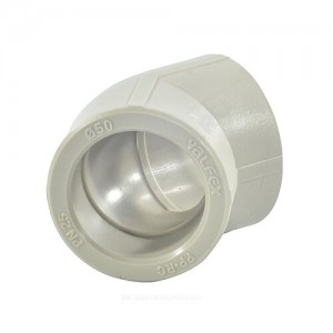 Угольник PP-R серый внутренняя пайка Дн 110х45гр VALFEX 10107110Г