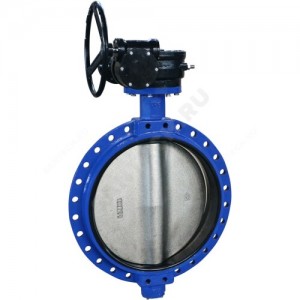 Затвор дисковый поворотный чугун VPE4408-08EP Ду 1000 Ру10 межфл с редуктором диск чугун манжета EPDM HT Tecofi VPE4408-08EP1000