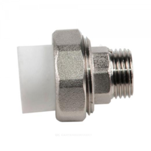 Муфта PP-R комбинированная разъемная белая НР Дн 25х3/4" RTP (РосТурПласт) 22308