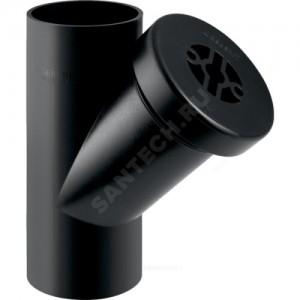 Ревизия ПНД с круглой крышкой Дн 110х45гр Geberit 367.453.16.1