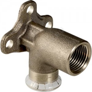 Водорозетка бронза 90гр Дн 12х1/2" пресс/ВР Mapress L=36мм Geberit 63458