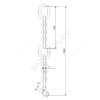 Цепь подъемная с карабином сталь оц L=6 м Grundfos 98425781