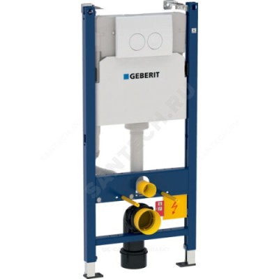 Инсталляция для подвесного унитаза Duofix с кнопкой смыва Delta 21 Geberit 458.120.11.1