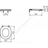 Сиденье для унитаза CONTOUR 21 белое без крышки Ideal Standard S405901.