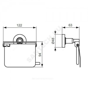 Держатель для туалетной бумаги IOM Ideal Standard A9127AA .
