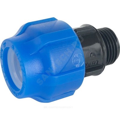 Муфта компрессионная ПЭ НР Дн 32х1 1/4" Ру16 VALFEX 121001132114