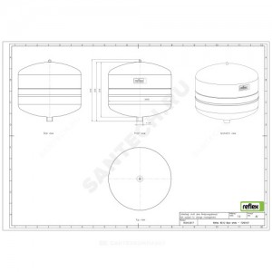 Бак расширительный мембранный NG для отопления 12 л 6 бар Reflex 7240107