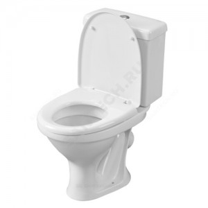 Унитаз-компакт Форвард белый нижний подвод косой выпуск 1/реж полипропилен Santeri 1.P205.2.S00.00B.F