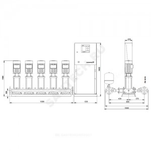 Установка повышения давления Hydro MPC-S 5 CR10-12 Grundfos 95044749