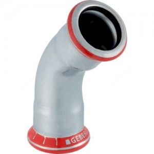 Отвод сталь углеродистая 45гр Дн 108 пресс Mapress Geberit 20611