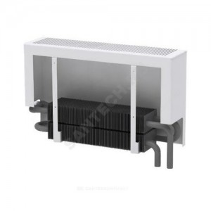 Конвектор настенный концевой Универсал ТБ-С НП КСК 20 (средней глубины) 2.328кВт двухтр с т/клапаном (угл) Danfoss 013G2152 ниж/п ВР 1/2" прав ТЗПО