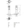 Насос многоступенчатый вертикальный HELIX FIRST V 203-5/25/E/S/400-50 PN25 3х400В/50 Гц Wilo 4201021