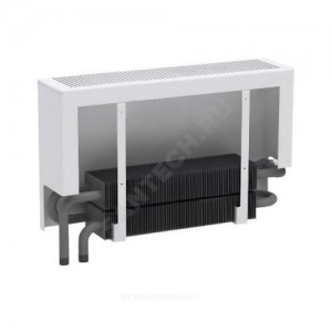 Конвектор настенный концевой Универсал ТБ-С НП КСК 20 (средней глубины) 2.328кВт двухтр с т/клапаном (угл) Danfoss 013G2152 ниж/п НР 3/4" лев ТЗПО