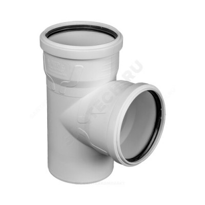 Тройник PP-H бесшумный белый Дн 110х110х87гр б/нап в/к RTP (РосТурПласт) 24420