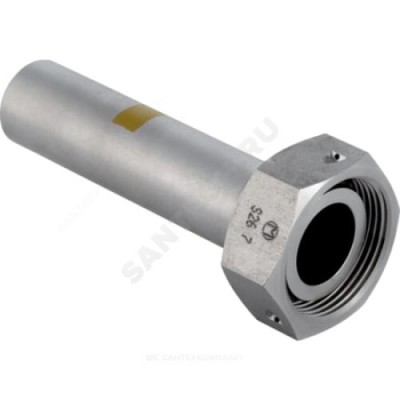 Переход сталь нерж Дн 28х1 3/8" G труба/нак/гайка для газоснабжения Mapress Geberit 34214