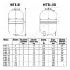 Бак расширительный мембранный HIT для отопления 150 л 5 бар Эван 104045