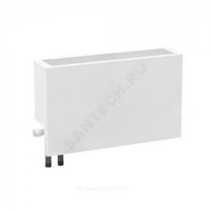 Конвектор настенный концевой Универсал ТБ-С НП КСК 20 (средней глубины) 1кВт двухтр с т/клапаном (пр) КТС-П и элементом термостатическим с воздухоотводчиком КлМ ниж/п НР 1/2" лев ТЗПО