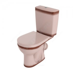 Унитаз-компакт Орион декор беж нижний подвод косой выпуск 1/реж полипропилен Santeri 1.P400.8.S07.00B.F