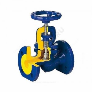 Клапан запорный сталь 215F Ду 100 Ру40 Тмакс=400 оС фл со штурвалом сильфонный Zetkama 215F100E71