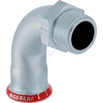 Отвод сталь углеродистая 90гр Дн 15х1/2" пресс/НР Mapress Geberit 20503